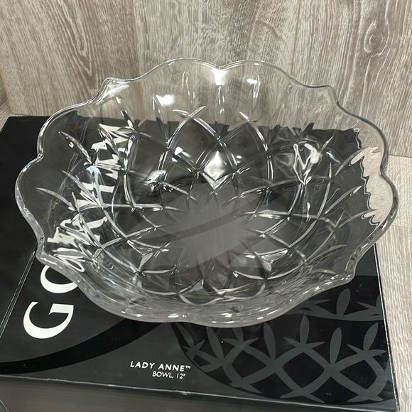 Gorham Lady Anne Crystal 12” Bowl - Picture 1 of 5